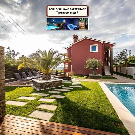 Villa Sunset Pool & Spa Apartments Zgornje Skofije Екстер'єр фото