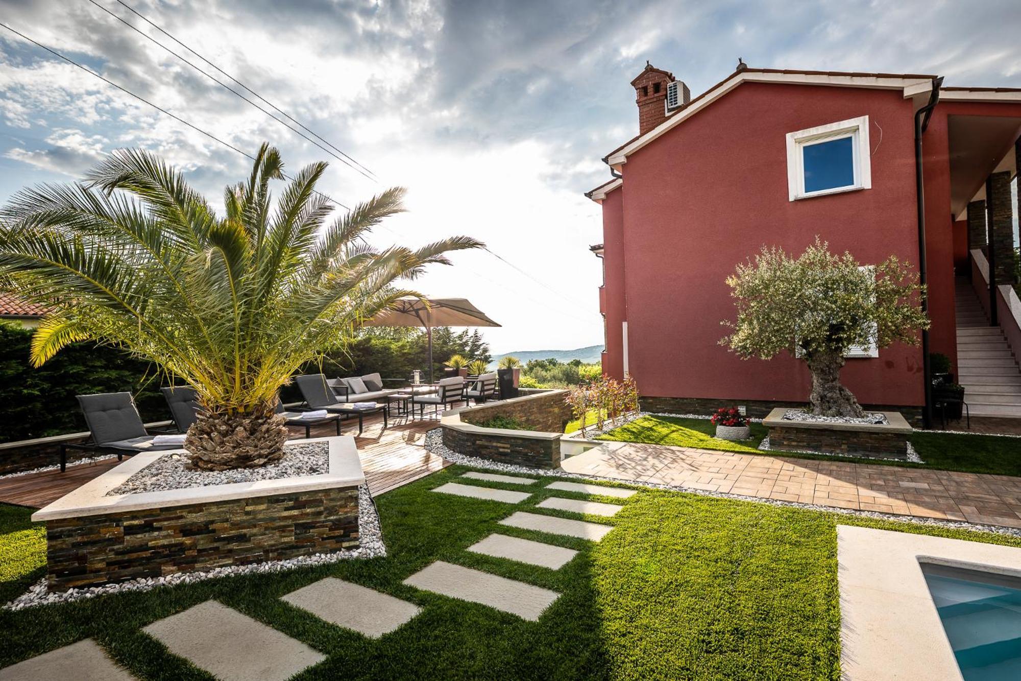 Villa Sunset Pool & Spa Apartments Zgornje Skofije Номер фото